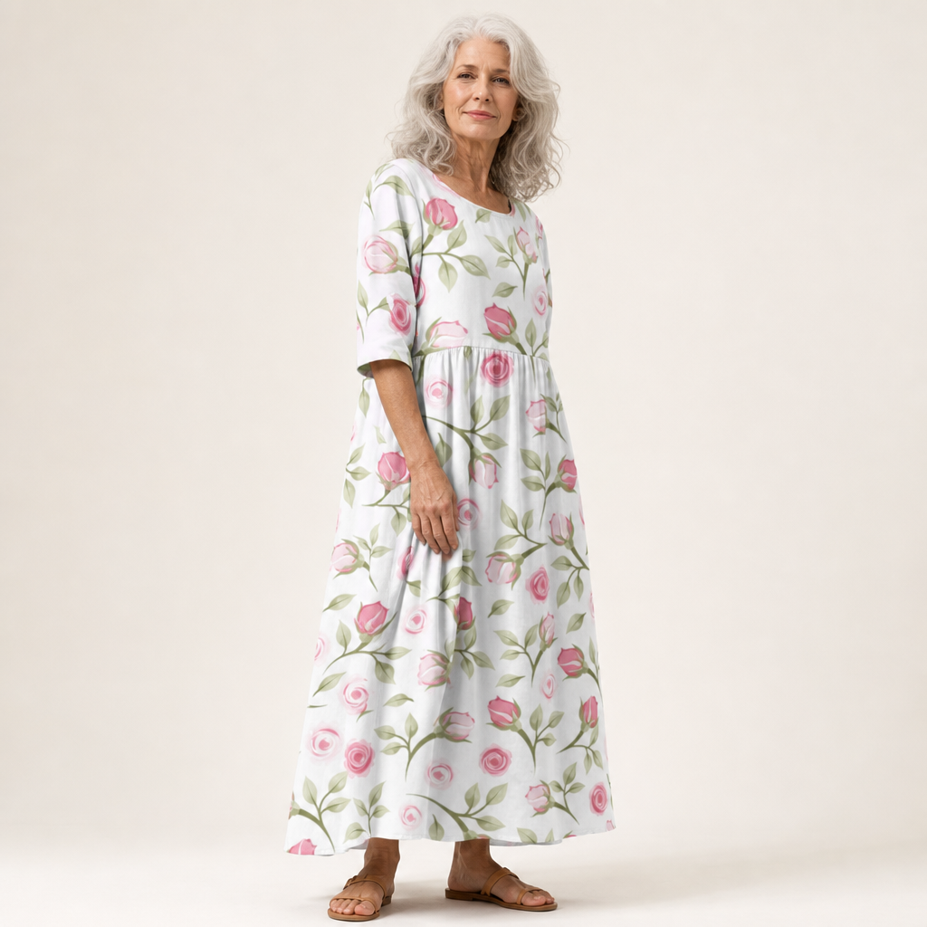 Thais - Lange, vloeiende, chique en comfortabele jurk