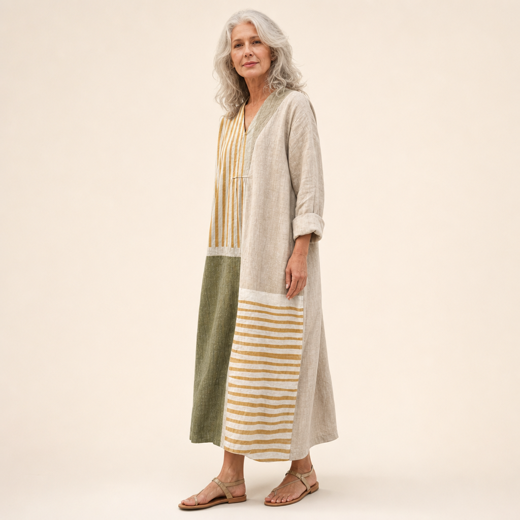 Tess - Flatterende Geprinte Zomerjurk