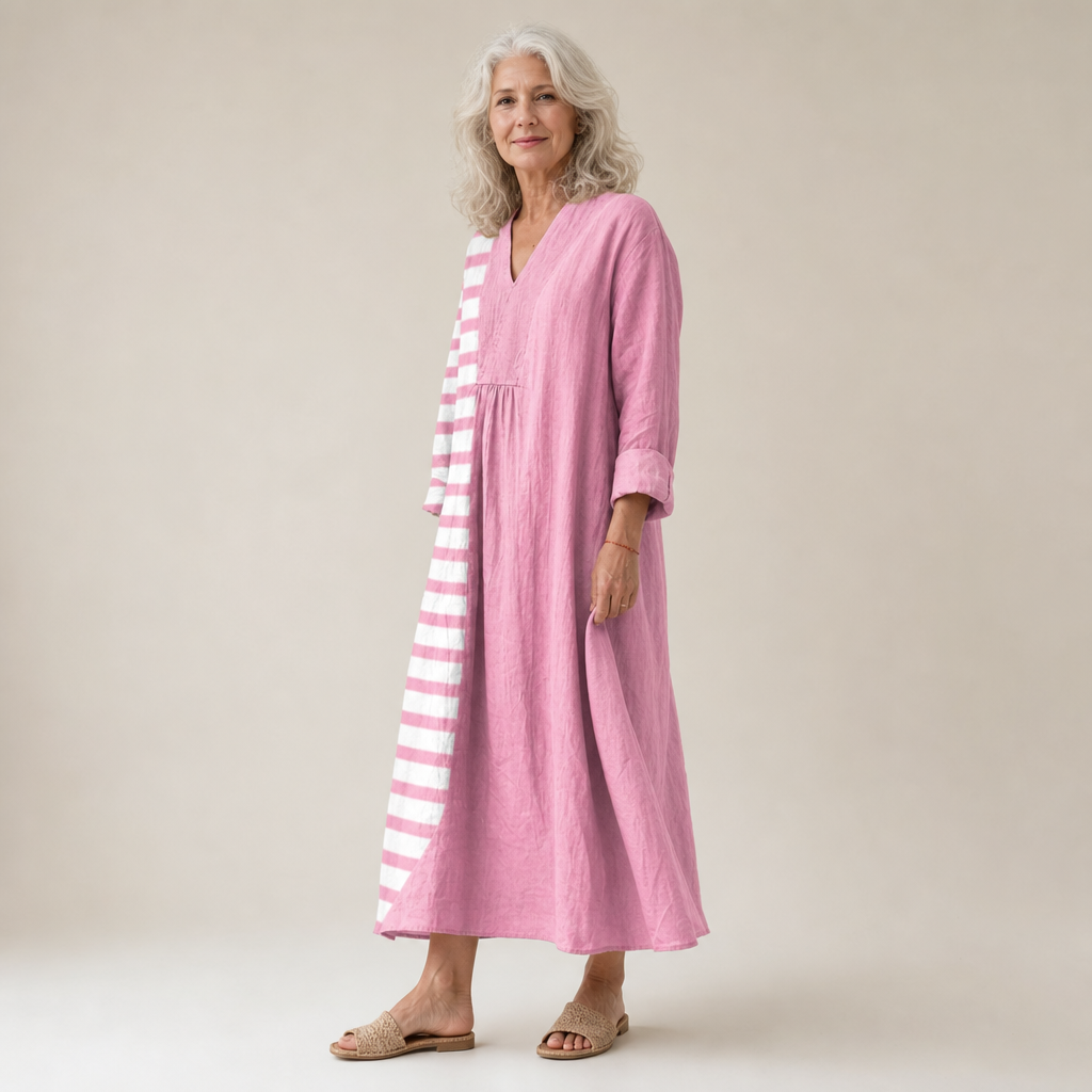 Nadine - Flatterende Gedrukte Zomerjurk