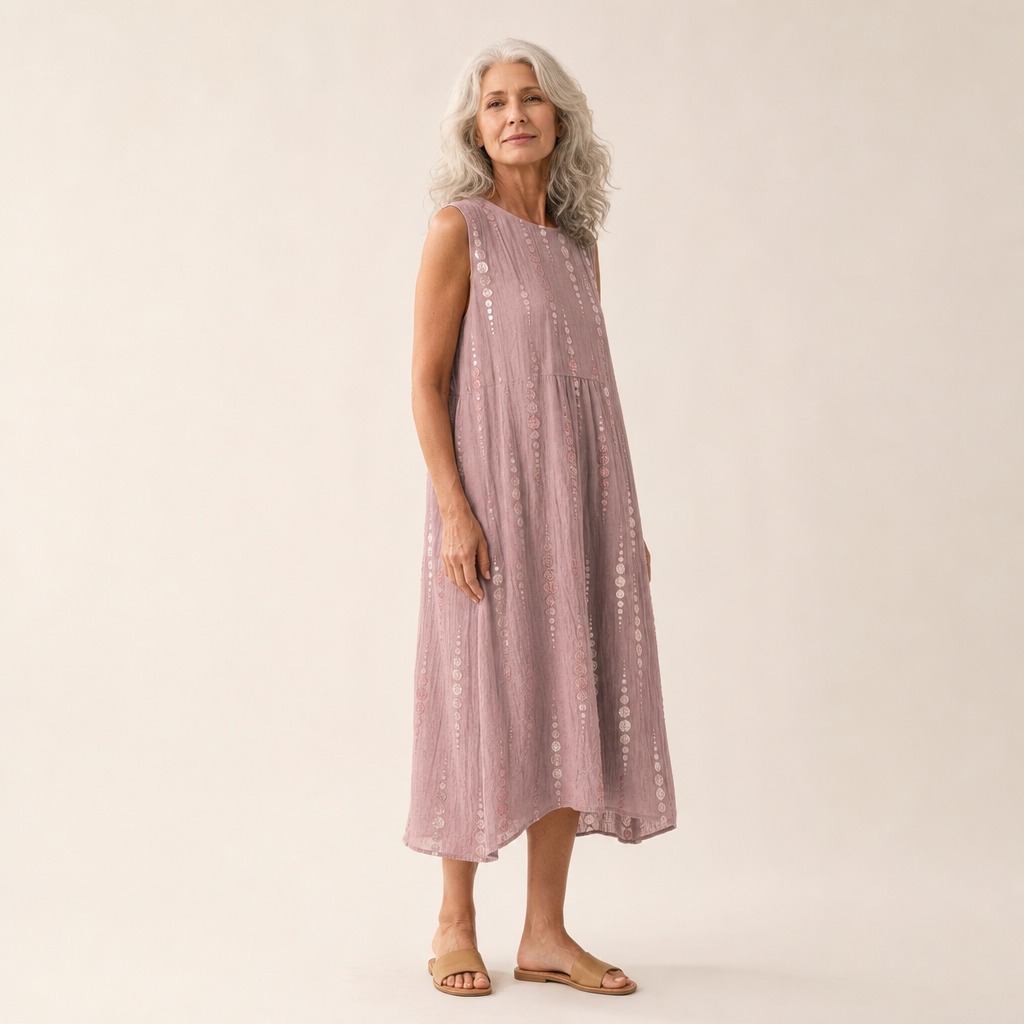 Sasha - Comfortabele Zomerjurk zonder Mouwen