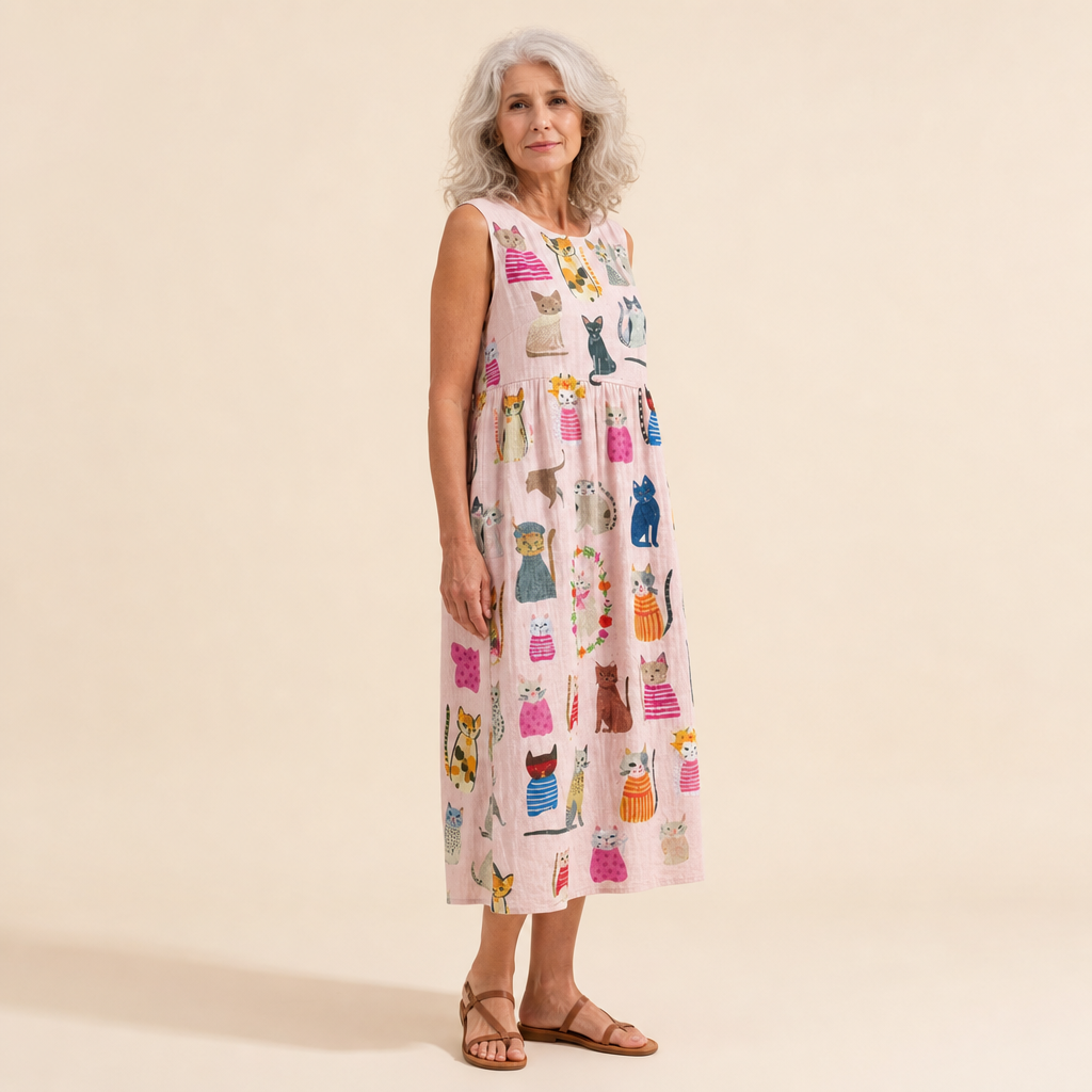 Océane - Comfortabele Zomerjurk Zonder Mouwen