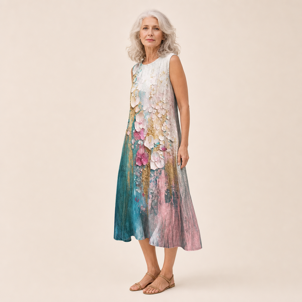 Floriane - Comfortabele Zomerjurk Zonder Mouwen