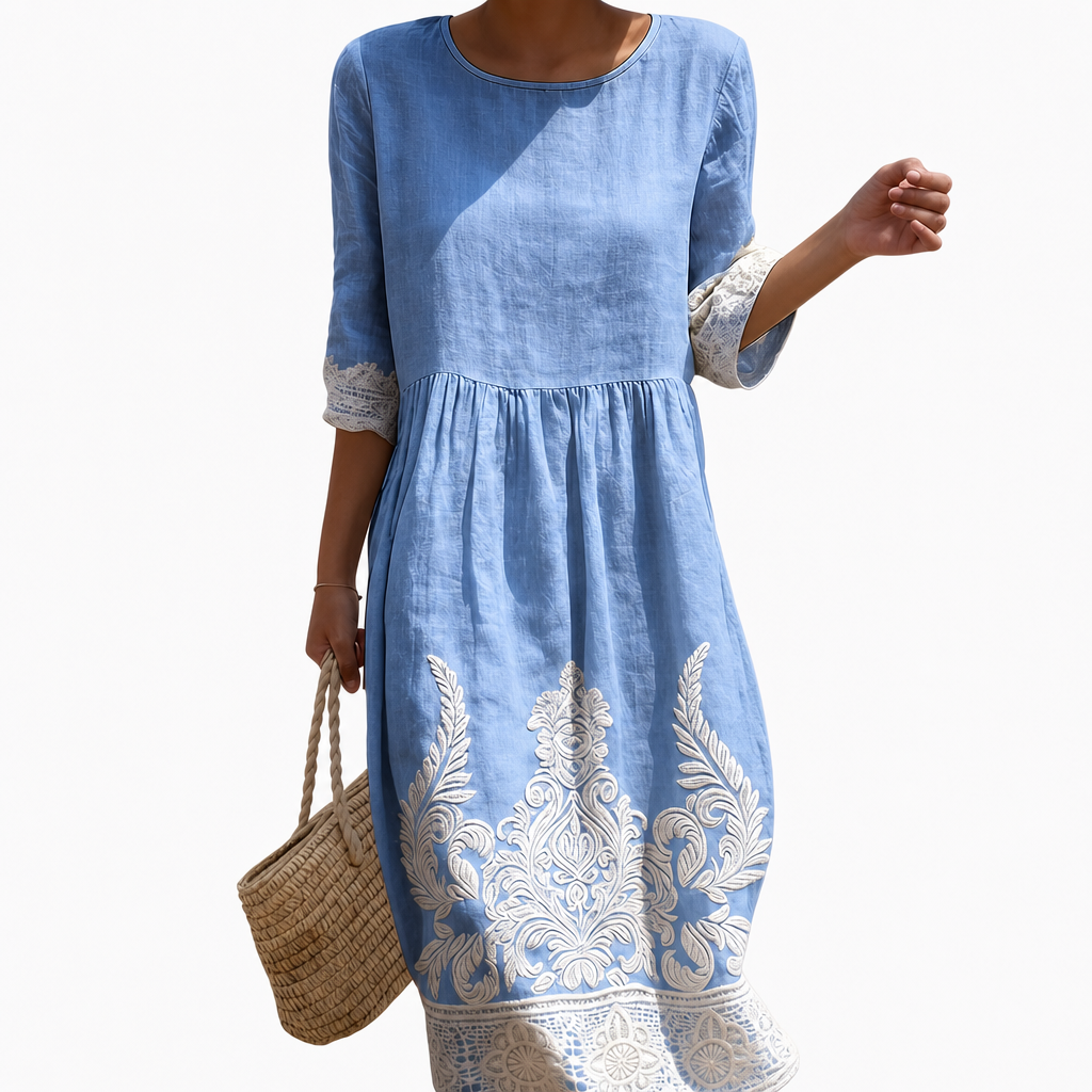 Margaux - Casual vrouwelijke jurk met bloemenpatroon.