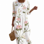 Solène - Casual dames jurk met bloemenpatroon.