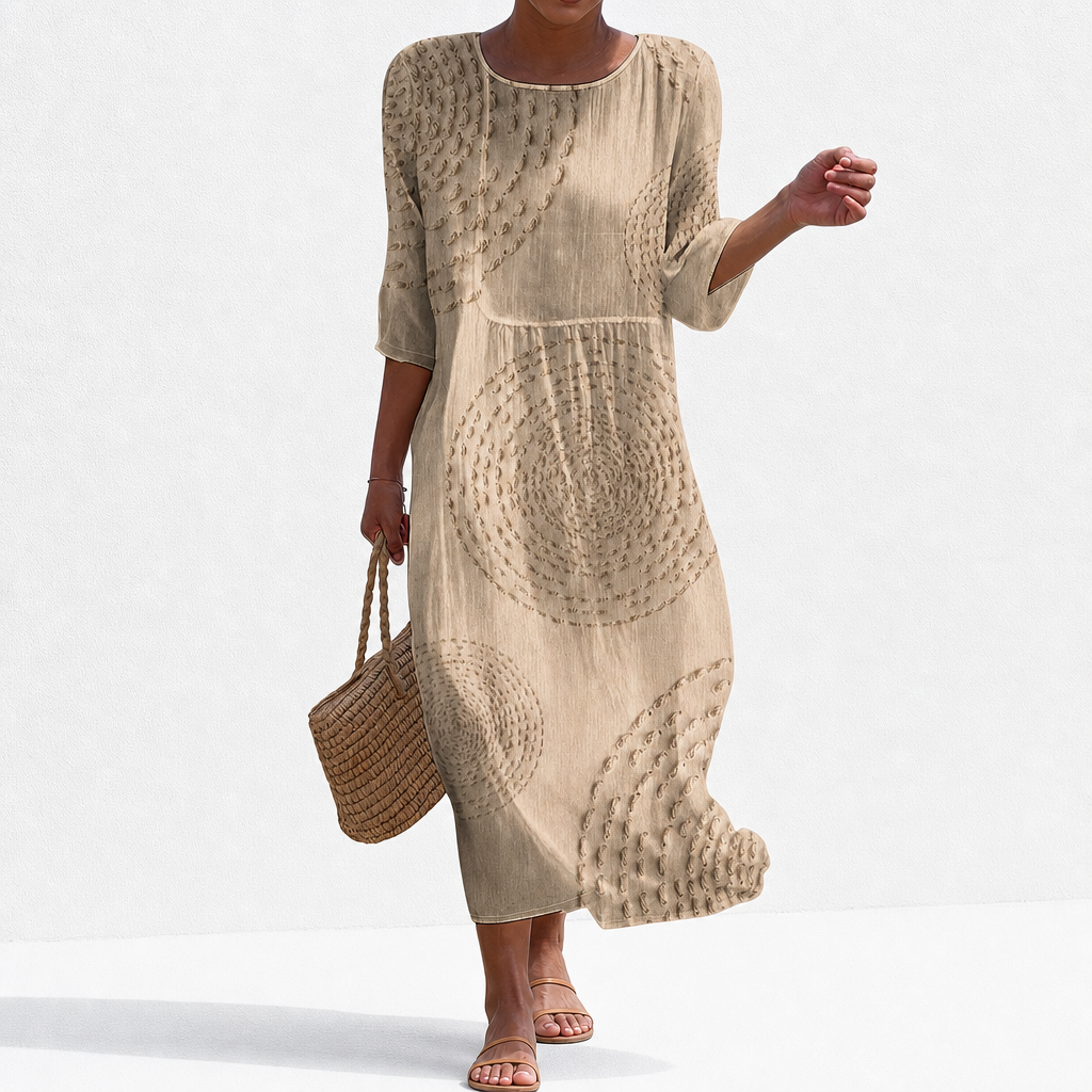 Juliette - Casual geborduurde jurk voor dames.