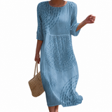 Camille - Casual geborduurde jurk voor dames.