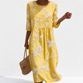 Sidonie - Casual damesjurk met bloemenprint.