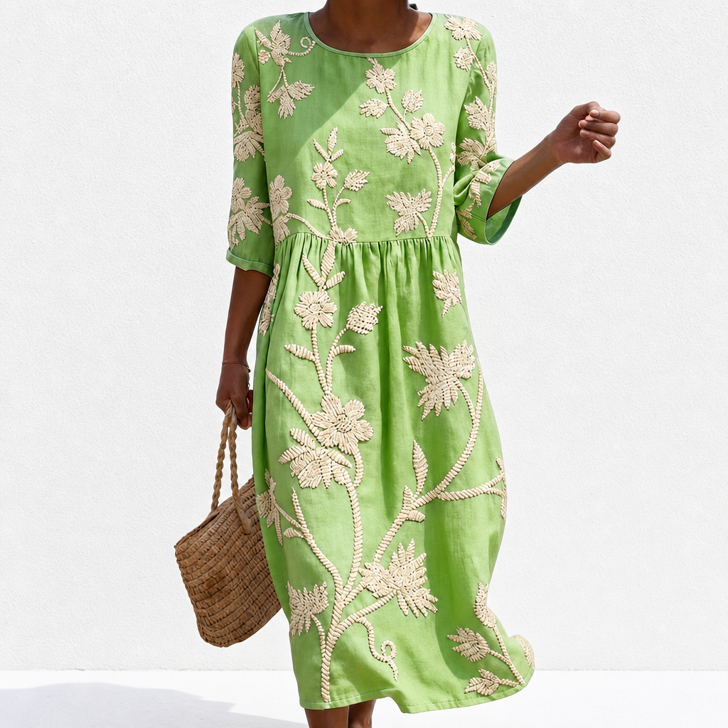 Apolline - Casual damesjurk met bloemenprint.
