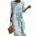 Héloïse - Casual damesjurk met bloemenprint.