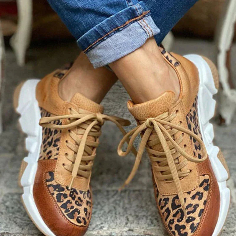 Inge | Comfortabele Luipaard Sneakers
