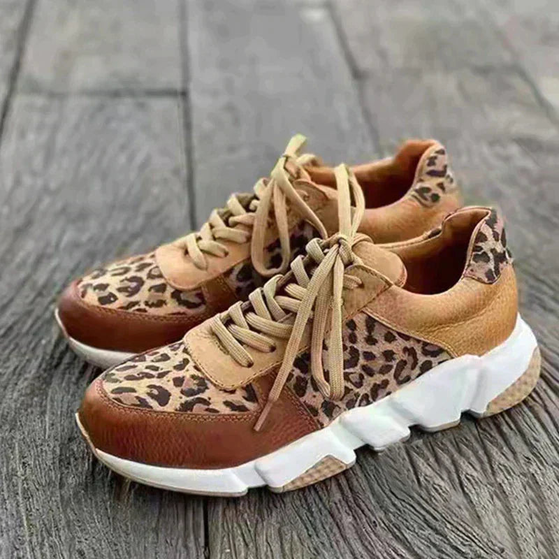 Inge | Comfortabele Luipaard Sneakers