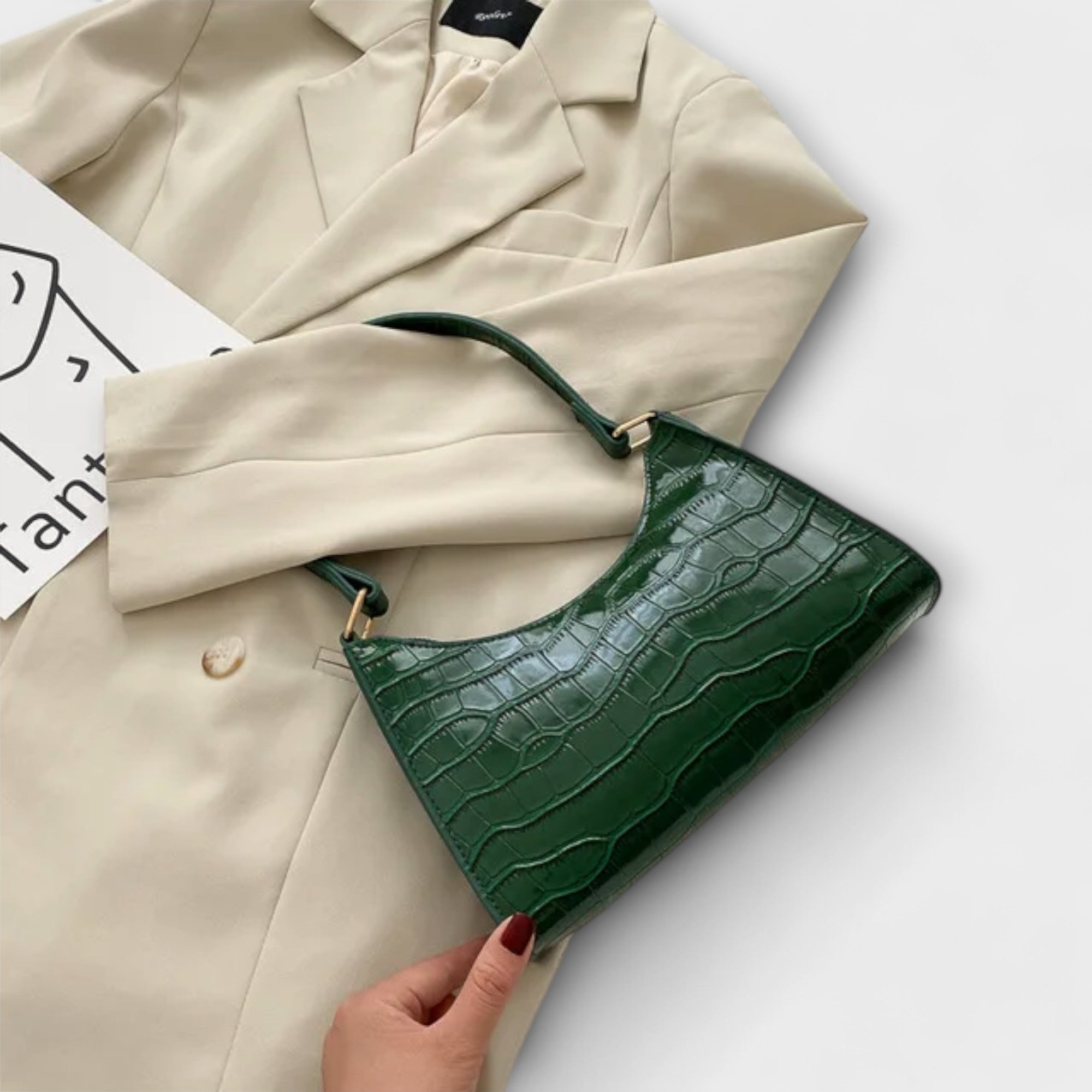 Leonore | Glanzende Leren Tas