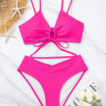 Miranda | Tweedelig Bikini Set met Knoop aan de Voorkant