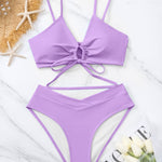 Miranda | Tweedelig Bikini Set met Knoop aan de Voorkant