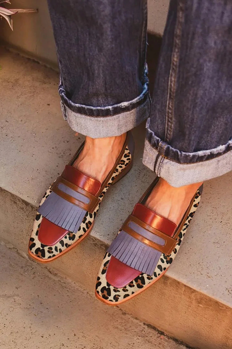 Zelda - Elegante Luipaard Mocassins