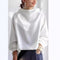 Nora | Casual top met hoge kraag
