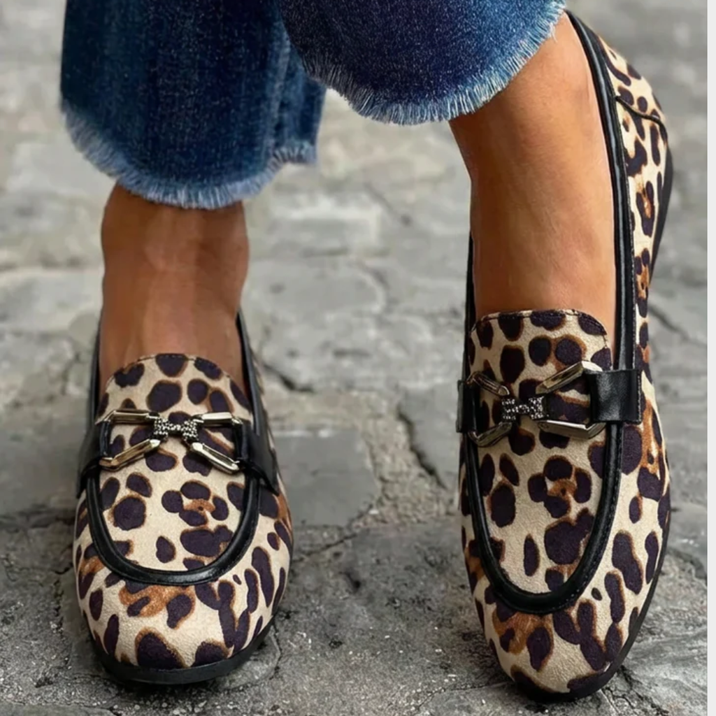 Genève - Moderne Luipaard Mocassin