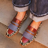 Zelda - Elegante Luipaard Mocassins