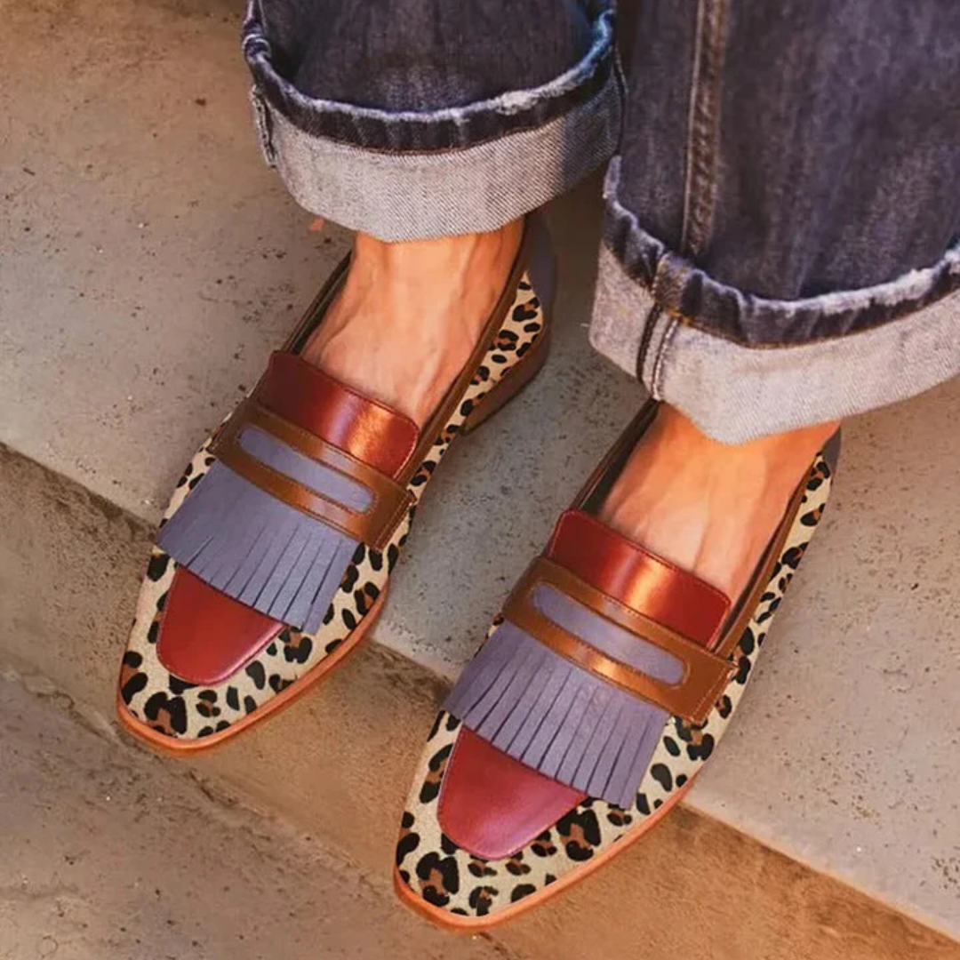 Zelda - Elegante Luipaard Mocassins