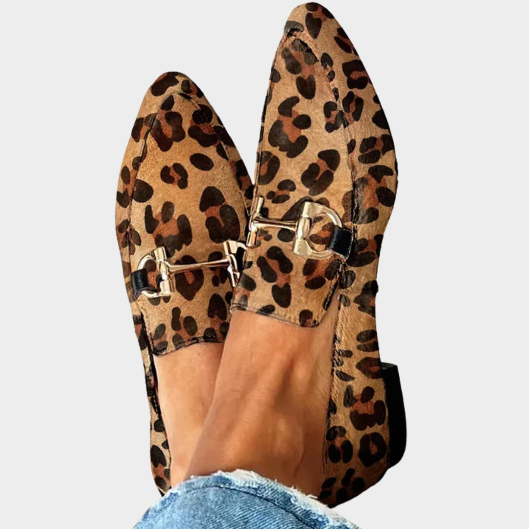 Gia - Elegante Leoparden Mocassins
