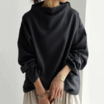 Nora | Casual top met hoge kraag