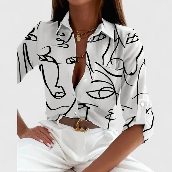 Rebecca | Elegante Blouse met Lange Mouwen
