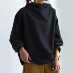 Nora | Casual top met hoge kraag