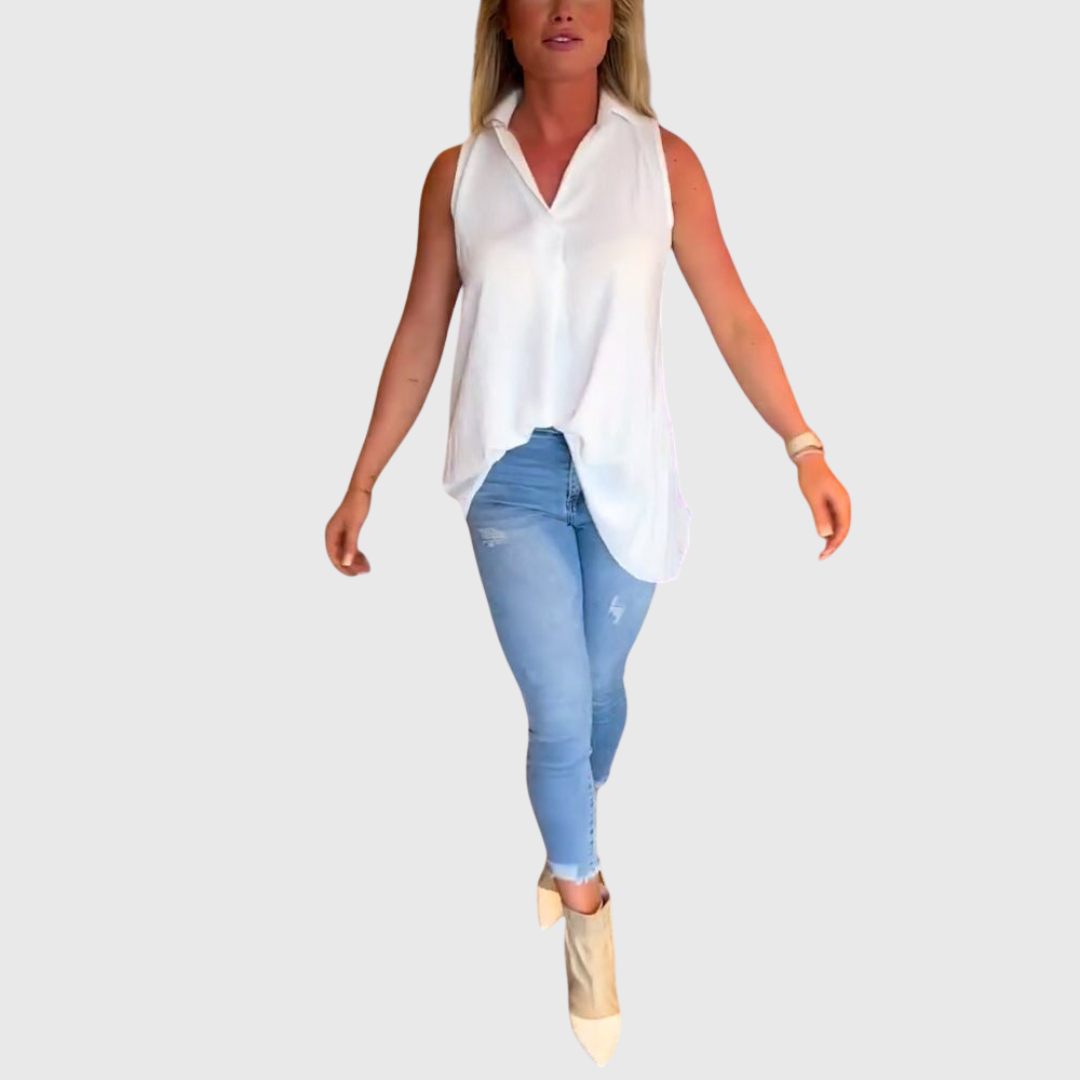 Monique | Mouwloos Top