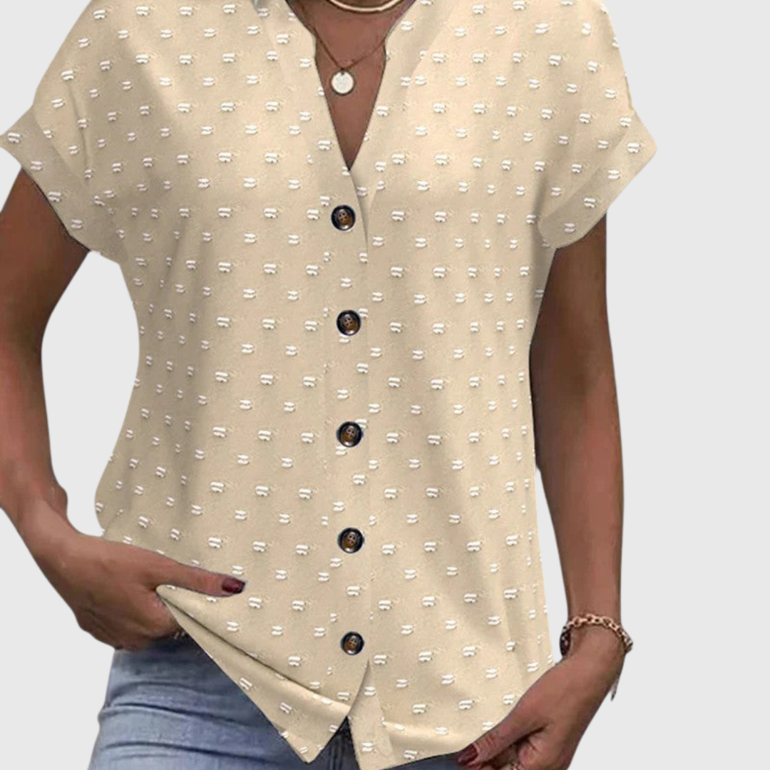 Rebecca | Comfortabele V-Hals Blouse