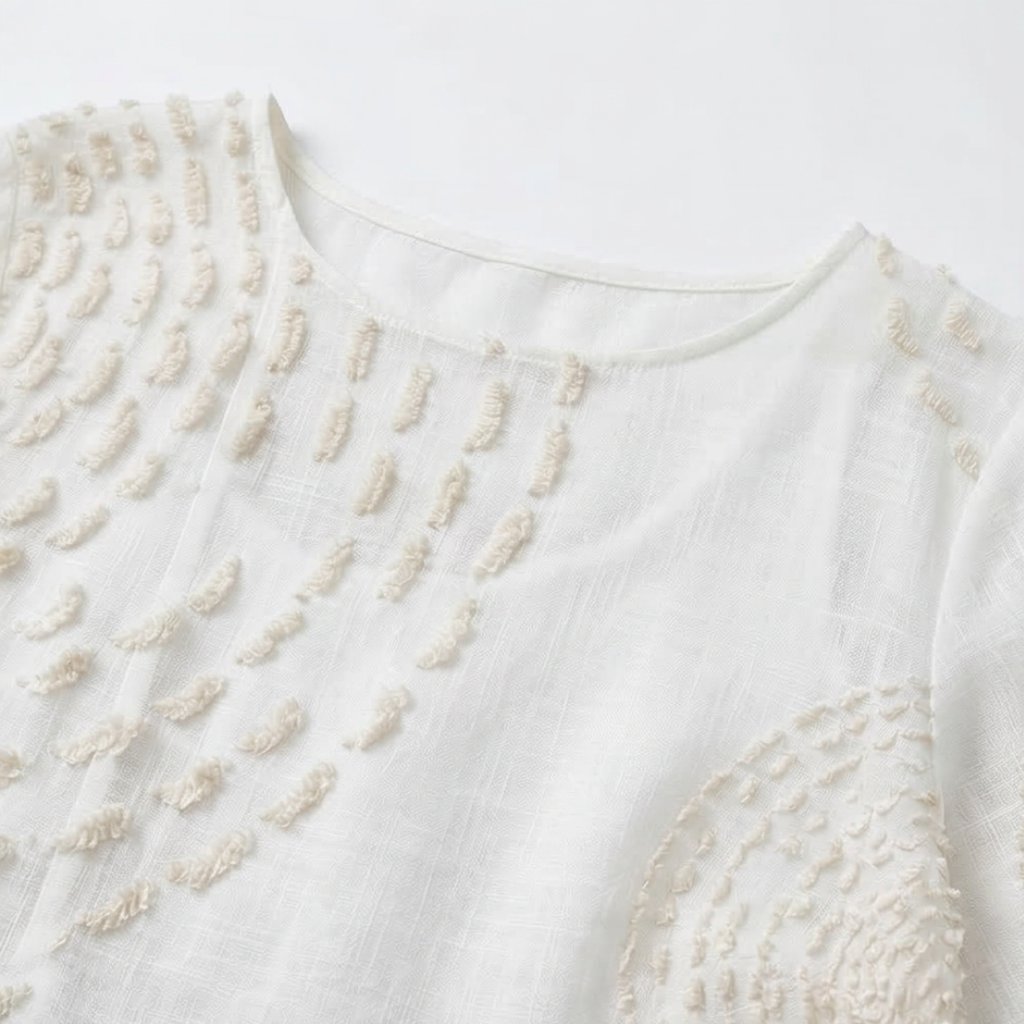 Anaïs - Casual geborduurde jurk voor vrouwen.