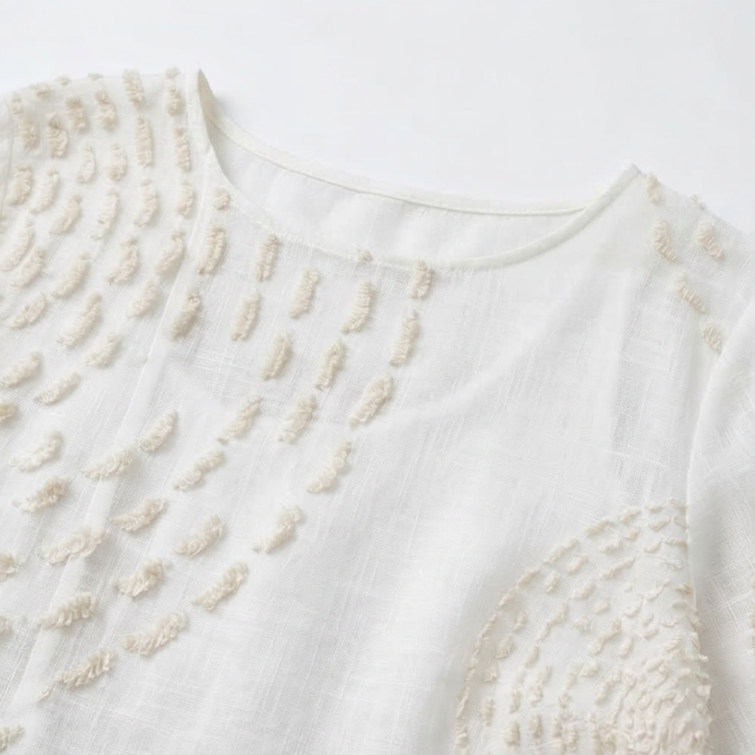 Anaïs - Casual geborduurde jurk voor vrouwen.