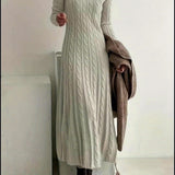 Sarah | Comfortabele Maxi Jurk in Kabeltricot