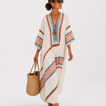Caftan Amira Wit Etnisch
