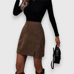Sabrina | Ribfluwelen Rok