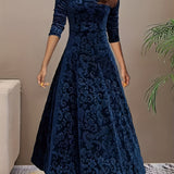 Isa | Maxidress Elegante met Patroon