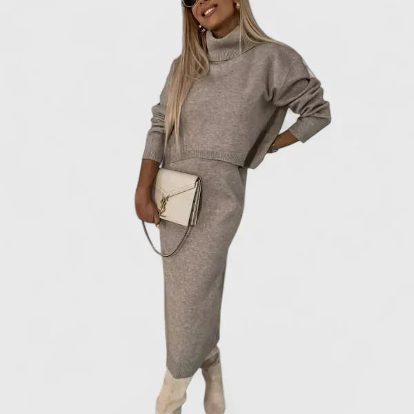 Tine | Elegante Jurk en Coltrui Set