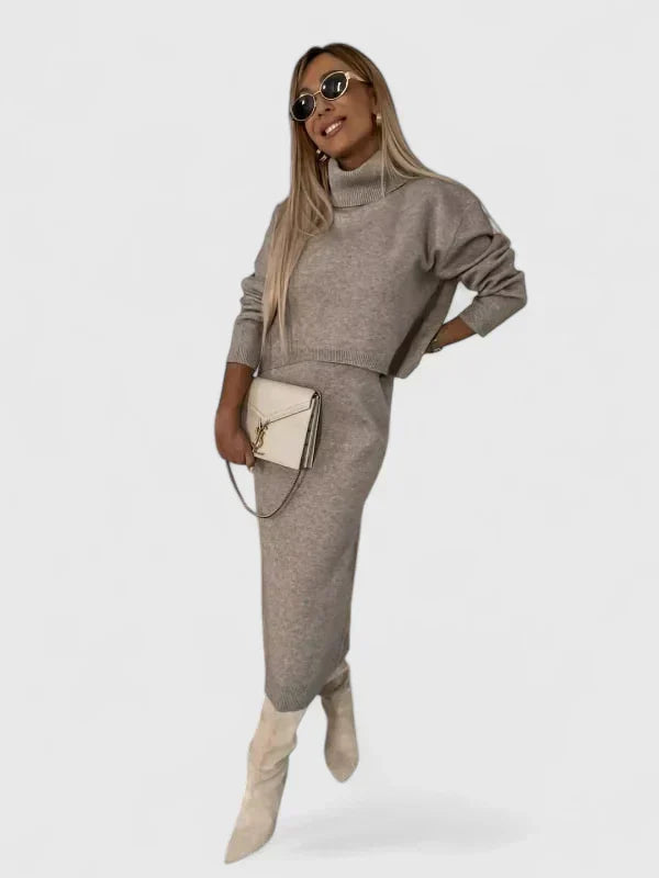 Tine | Elegante Jurk en Coltrui Set