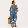 Caftan Leila Blau Stripes
