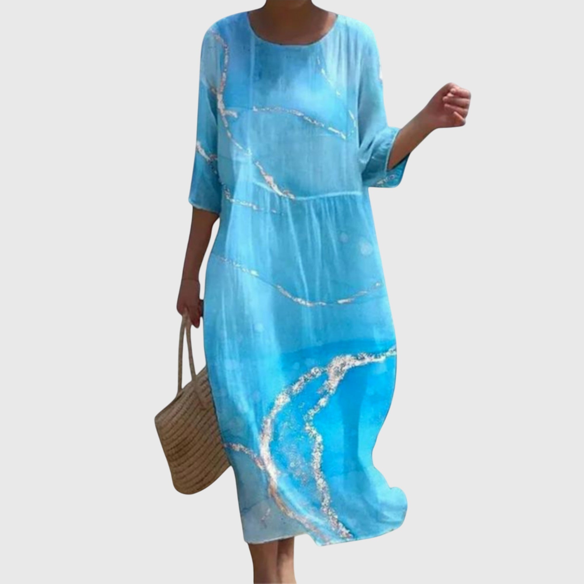 Nynke | Elegante Maxi Bloemenjurk
