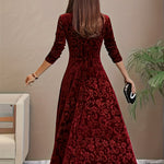 Isa | Maxidress Elegante met Patroon