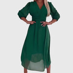 Lineke | Lichte Zijden Chiffon Jurk