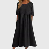 Sandra | Elegante Korte Mouwen Jurk