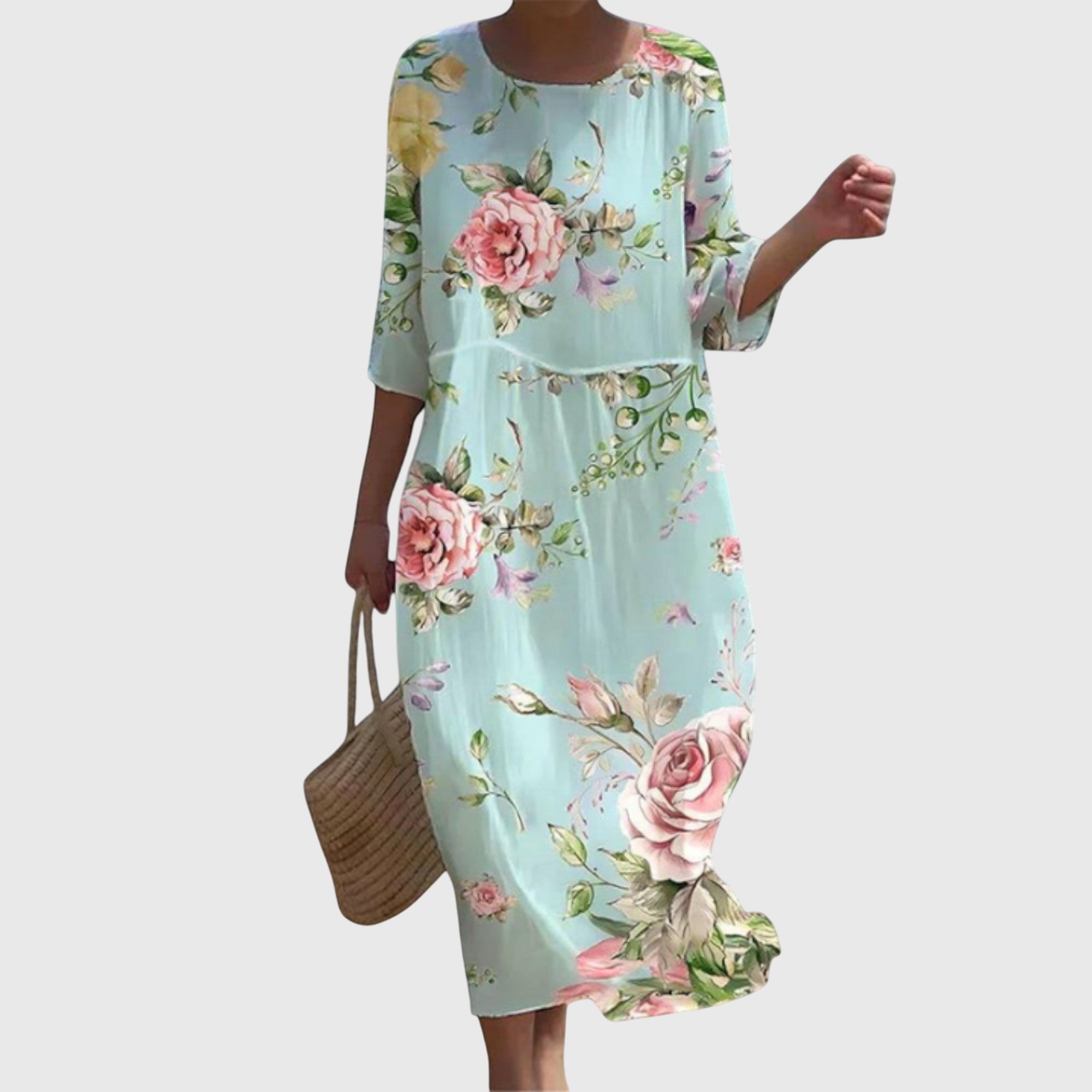 Nynke | Elegante Maxi Bloemenjurk
