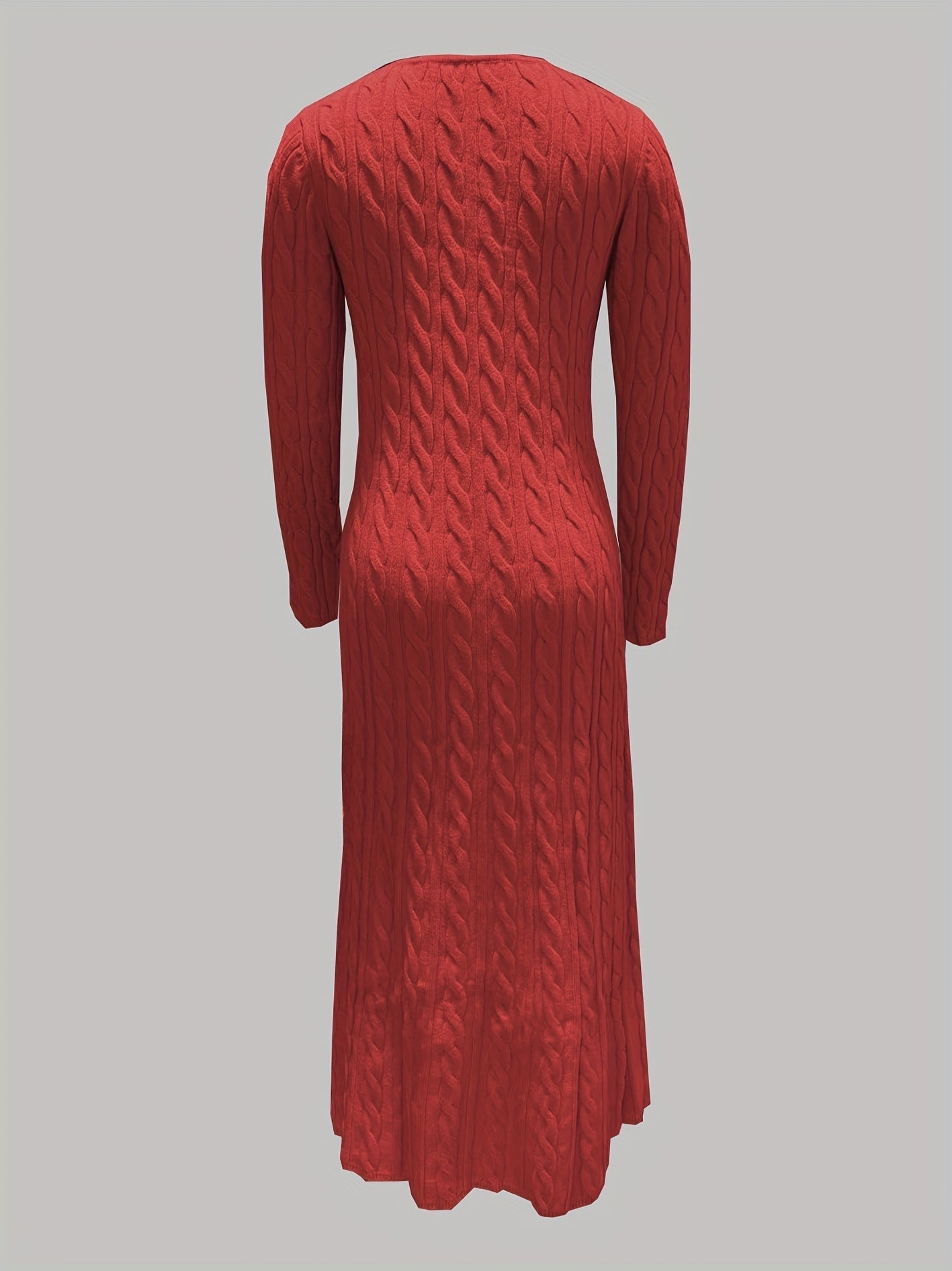 Sarah | Comfortabele Maxi Jurk in Kabeltricot