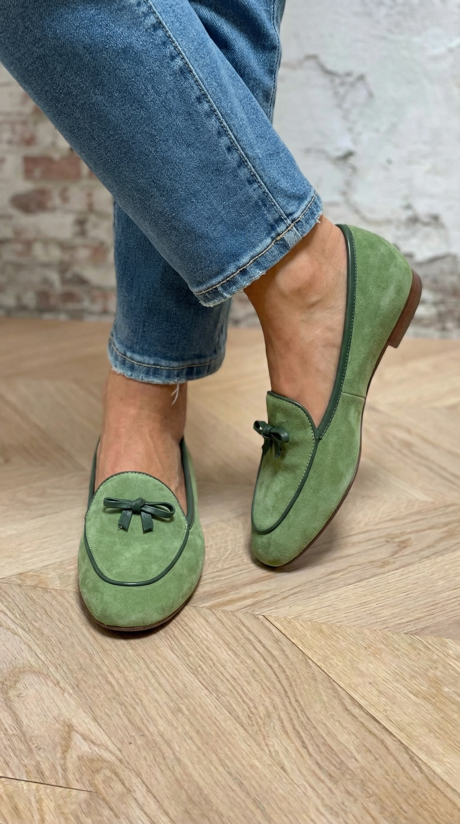 Geneviève - Elegante Platte Schoen met Strik