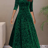 Carine | Elegante Fluwelen Jurk voor Feestdagen