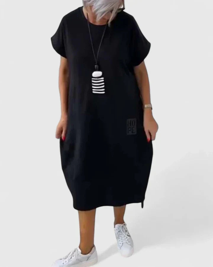 Moniek | Comfortabele Midi Jurk