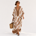 Caftan Nora Crème Botanisch