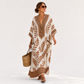 Caftan Nora Crème Botanisch