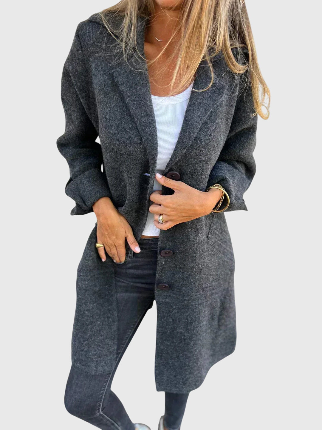 Lisa | Blazer met Knopen